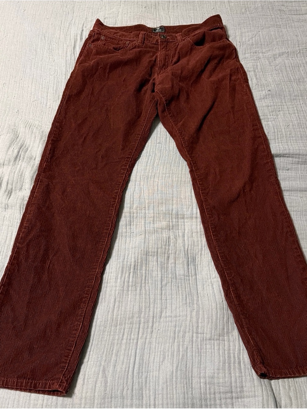 Gap Men's Corduroy Pants in Rust Size 31 X 32 Straight Fit